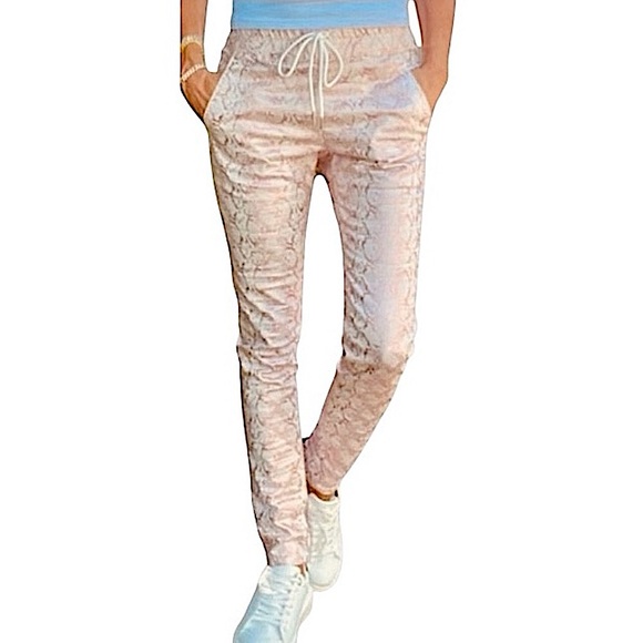 Bevy Flog Shely Rose Gold Python Pants size 25 - Picture 1 of 13